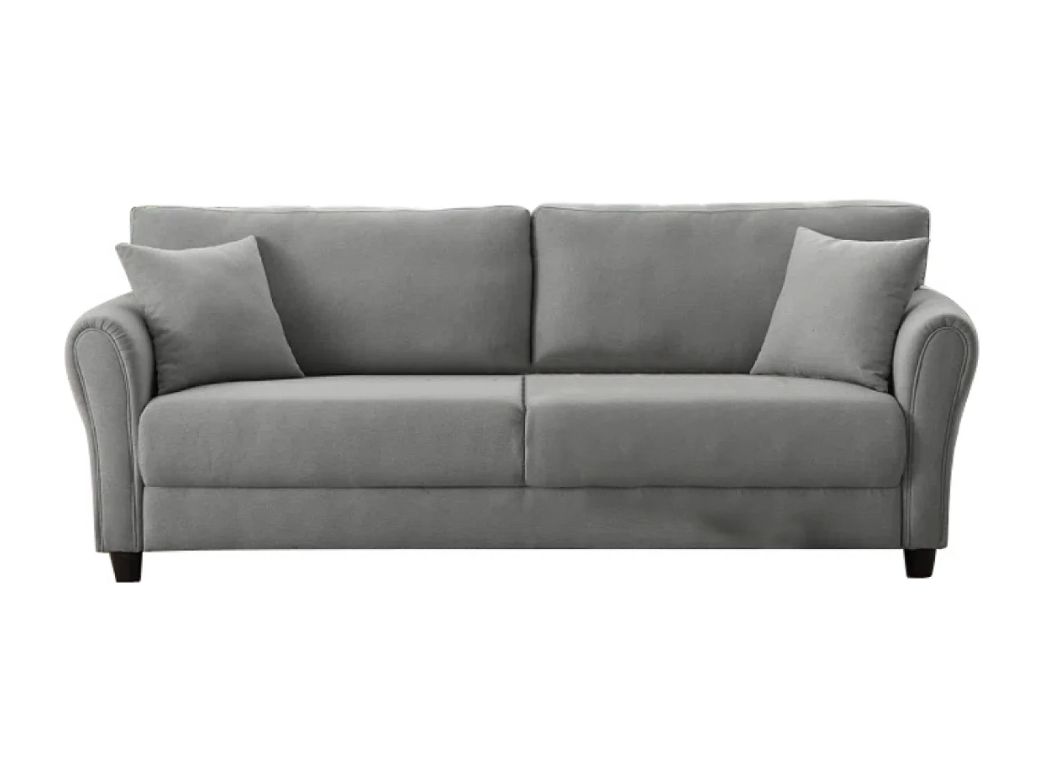 Canapé 4 places en tissu gris clair LUCERNE