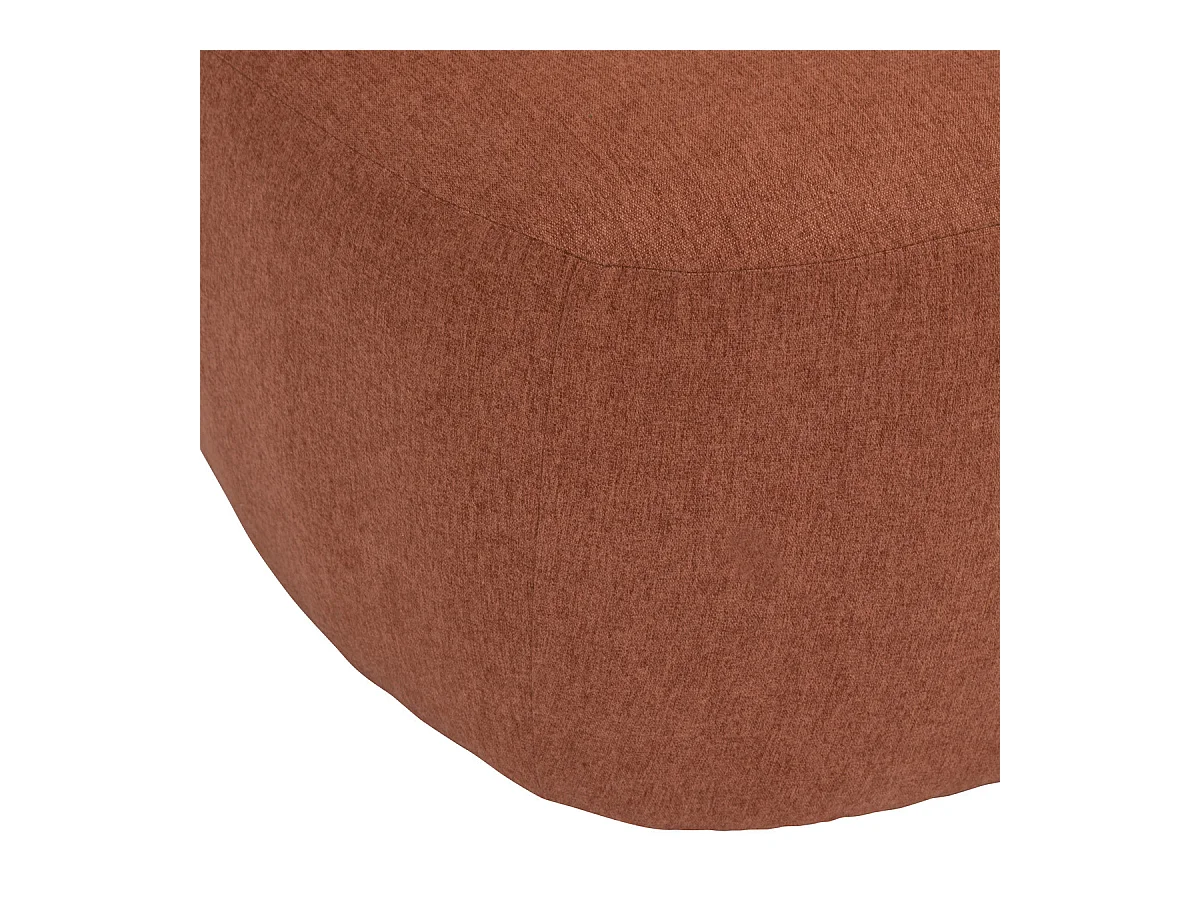 Fauteuil chauffeuse tissu chiné Terracotta