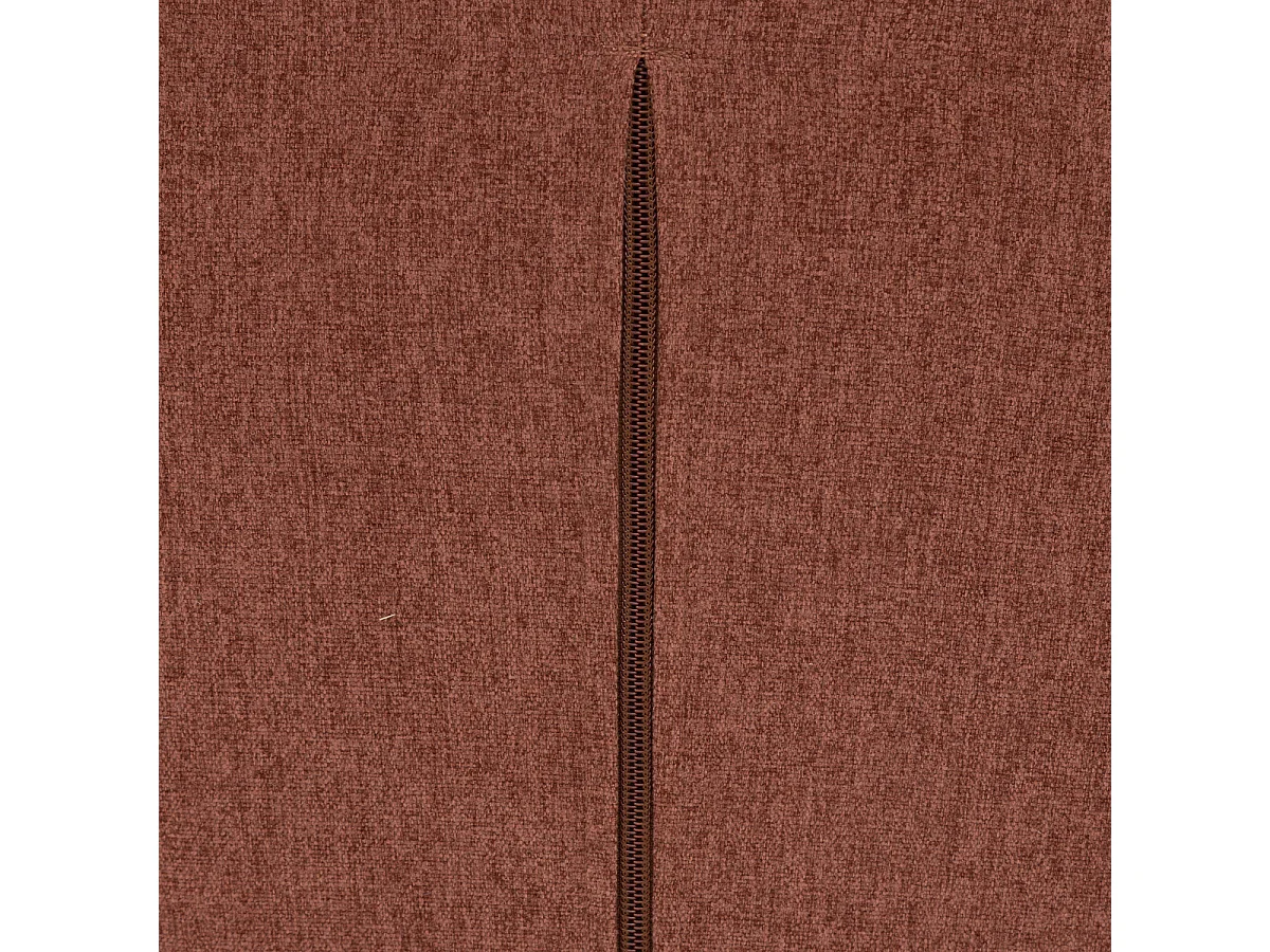 Fauteuil chauffeuse tissu chiné Terracotta