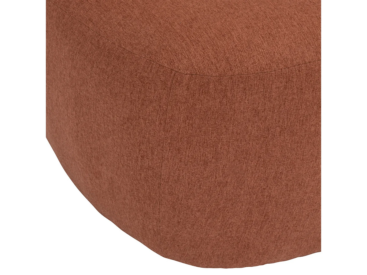 Fauteuil chauffeuse tissu chiné Terracotta