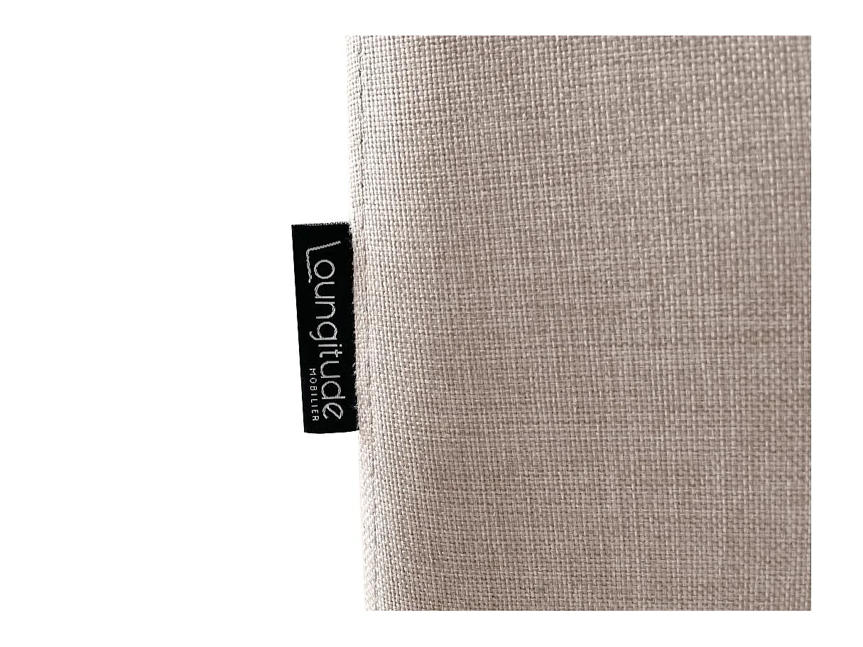Canapé d'angle gauche convertible Paola 4 places avec coffre en tissu - Beige - L261 x P198 x H80cm - Loungitude