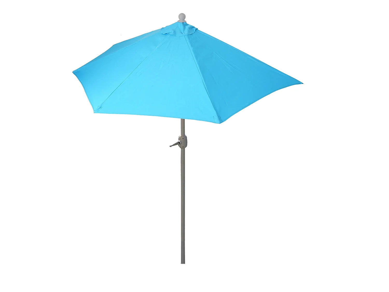 Parasol Lorca semi-circulaire 2,7m UV 50,  270cm turquoise sans pied