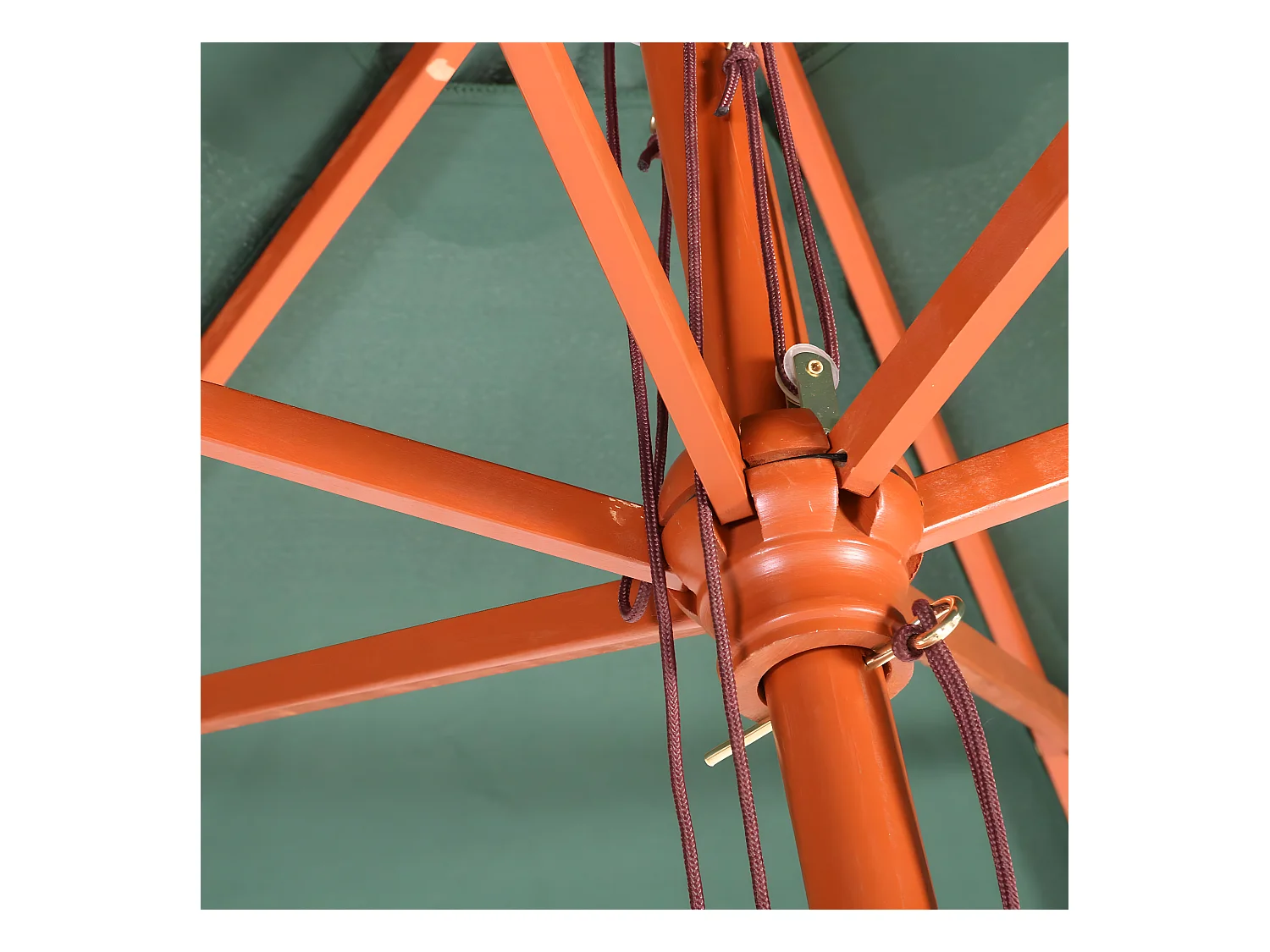 Sonnenschirm Lissabon III rund, Olivgrün