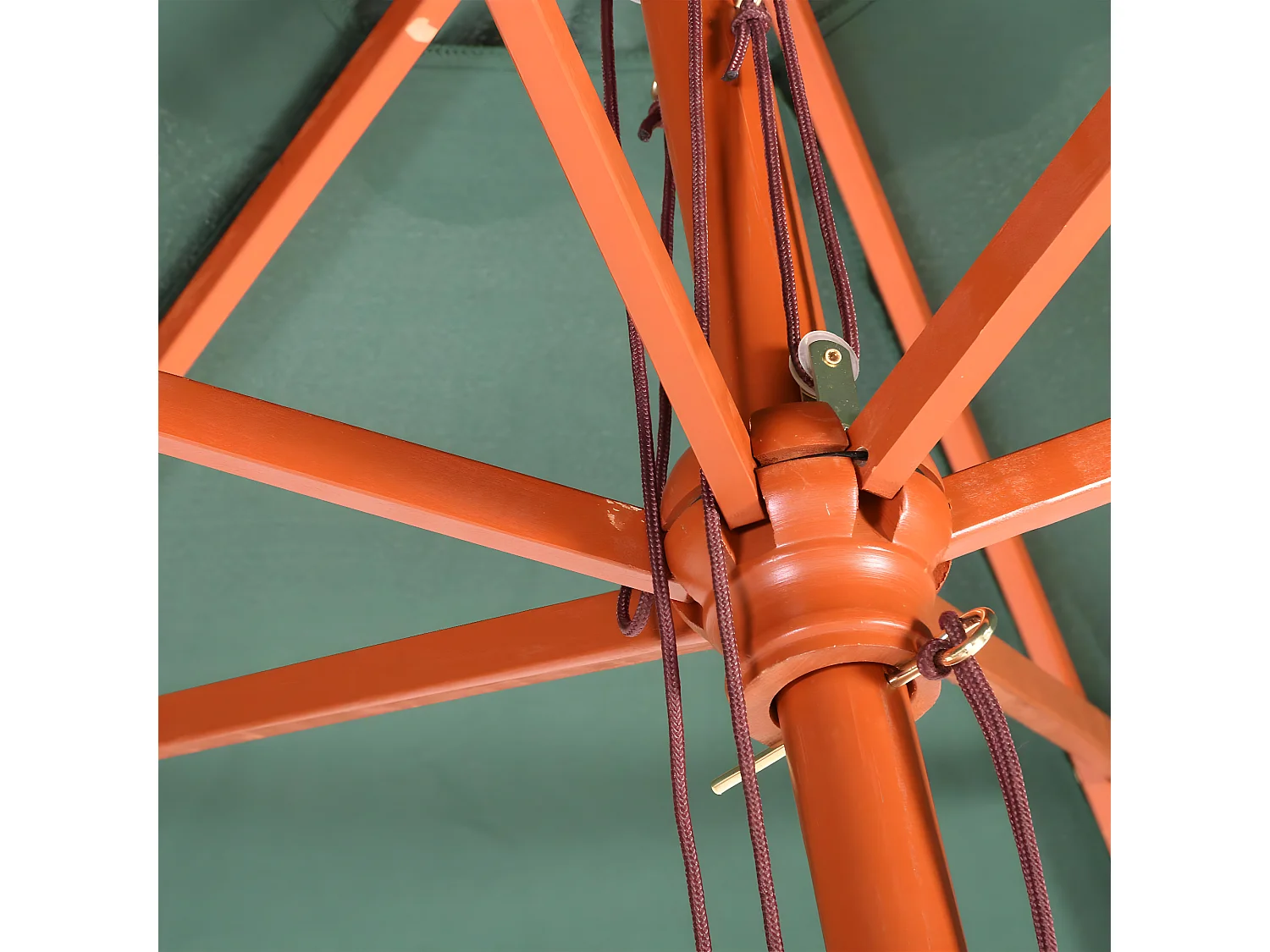 Parasol Lisbonne Ø 3m,  vert olive