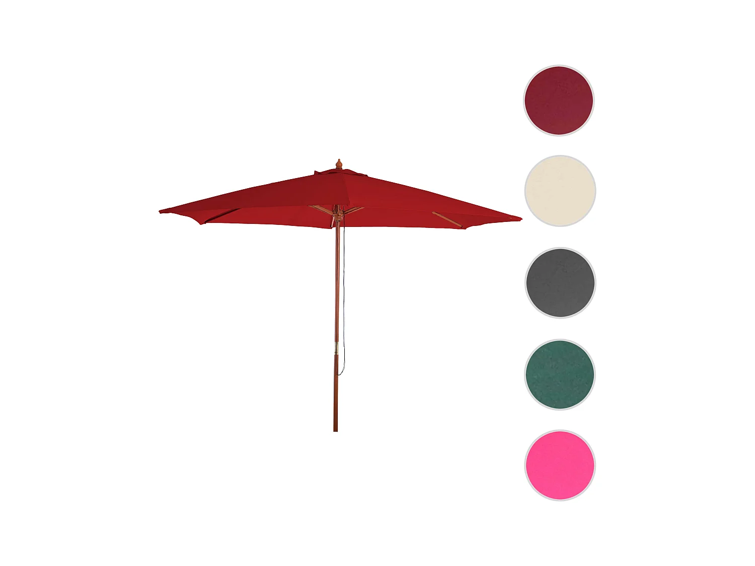 Parasol Lissabon III rond,  bordeaux