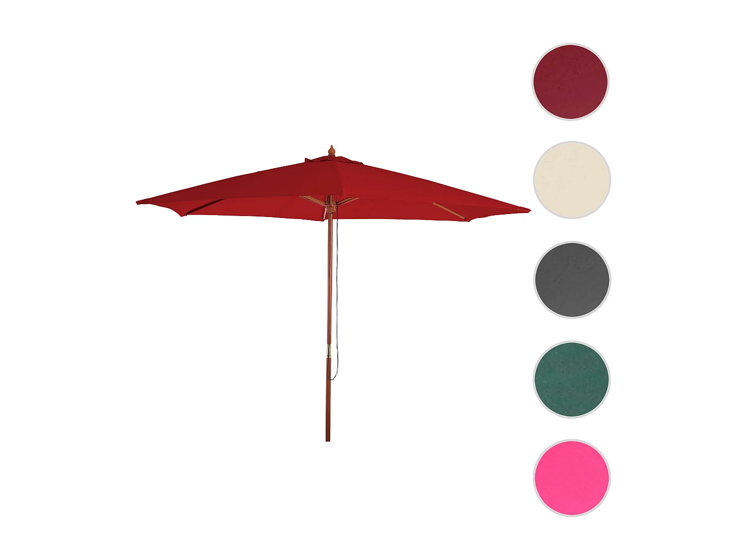 Parasol Lissabon,  bordeauxrood