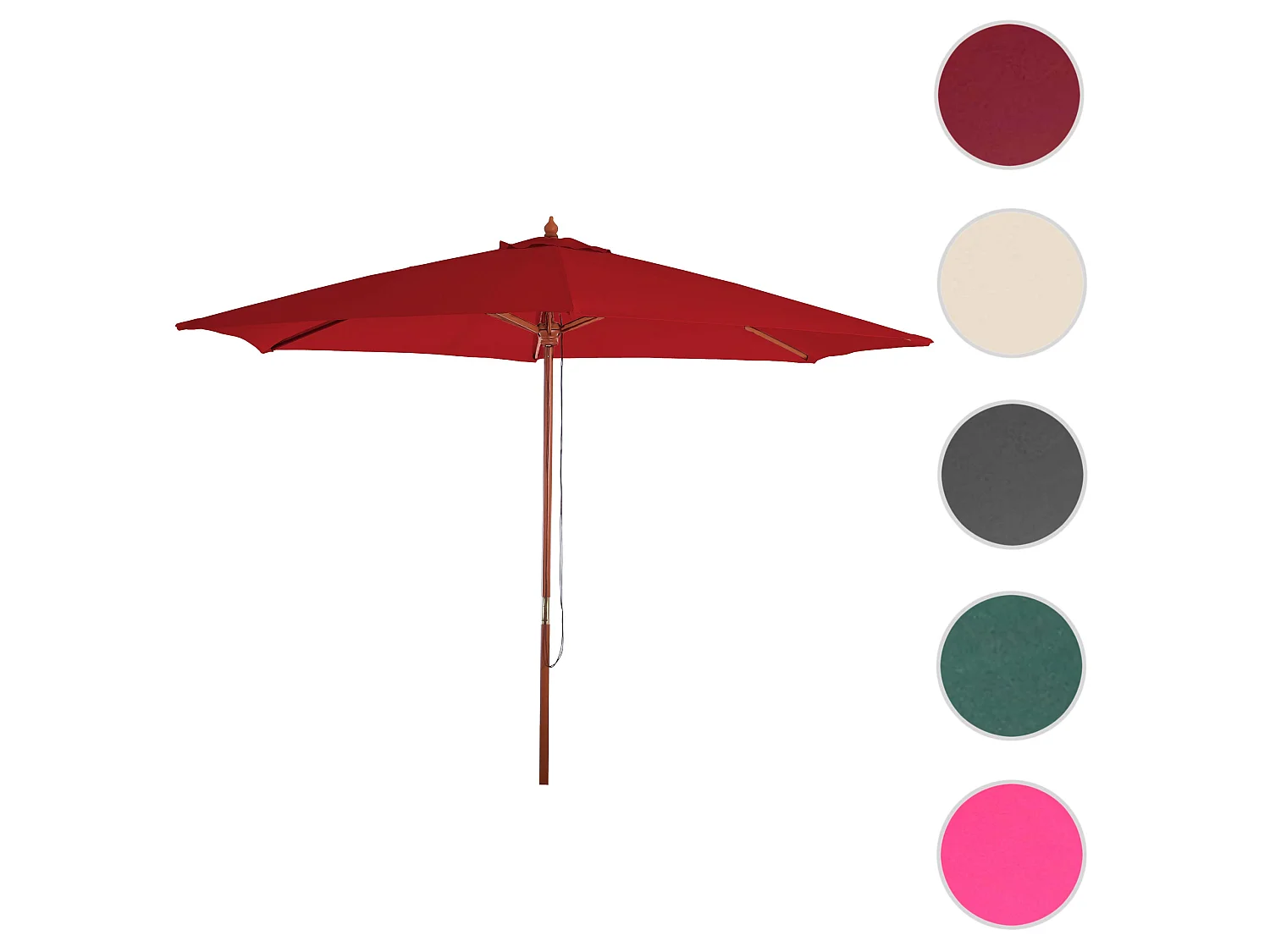 Parasol Lissabon,  bordeauxrood