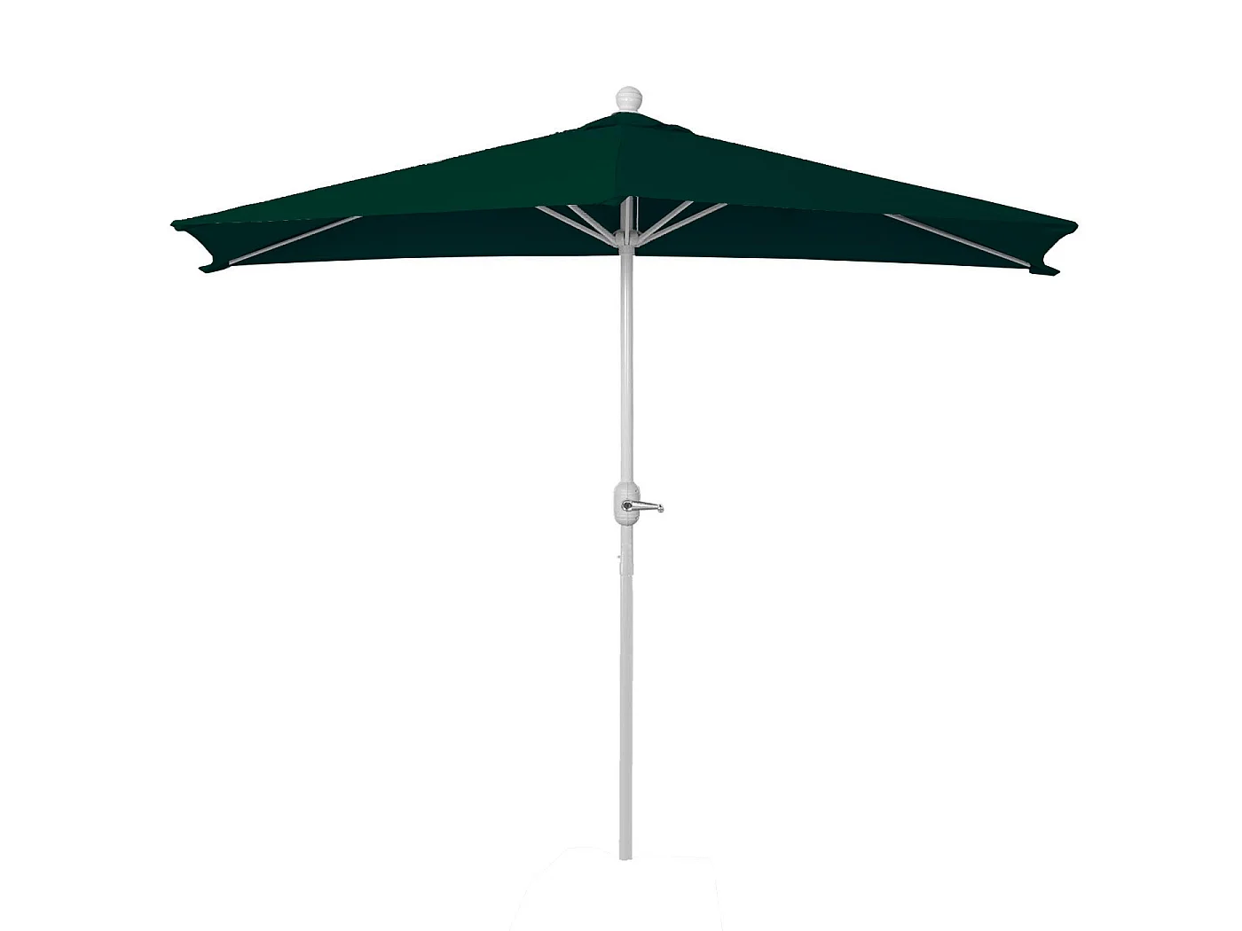 Parasol Lorca I semi-circulaire UV 50,  270cm vert sans support