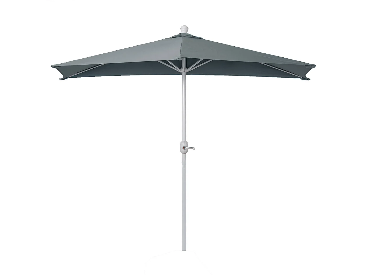 Parasol Lorca I półokrągły UV 50+,  270cm antracyt bez stojaka