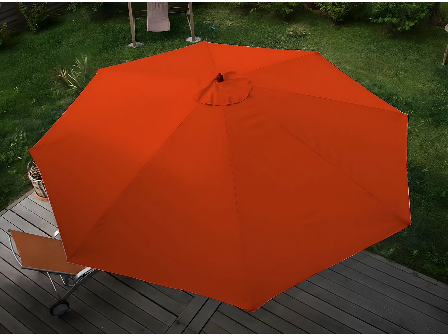 Parasol Lisbonne Ø 3,5m,  terre-cuite