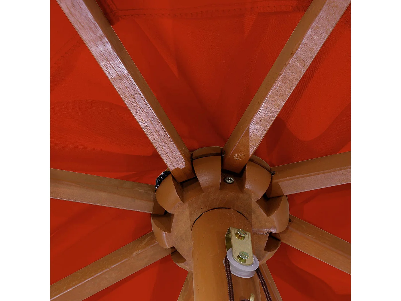 Parasol Lisbonne Ø 3,5m,  terre-cuite