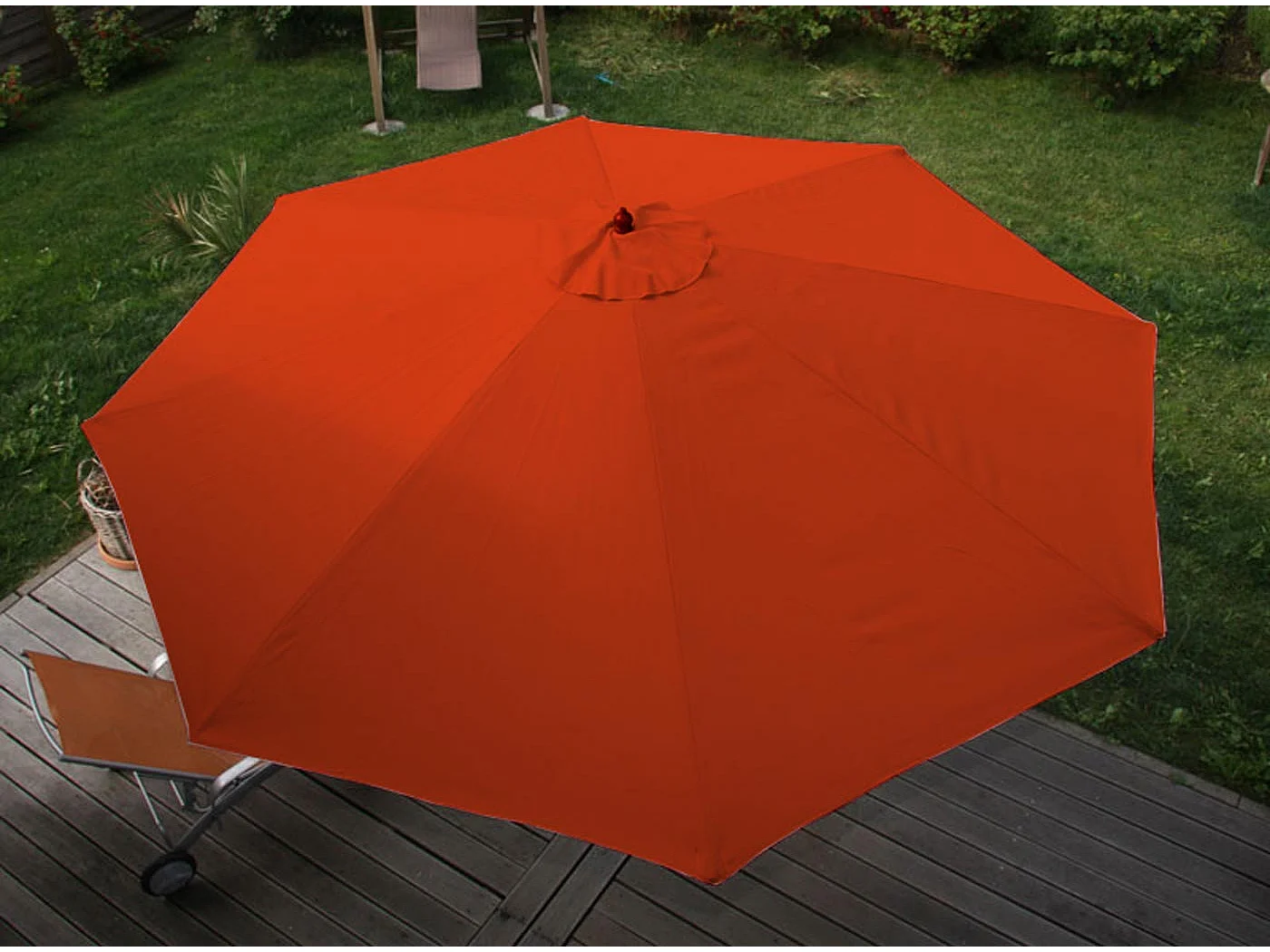 Parasol Lisbonne Ø 3,5m,  terre-cuite