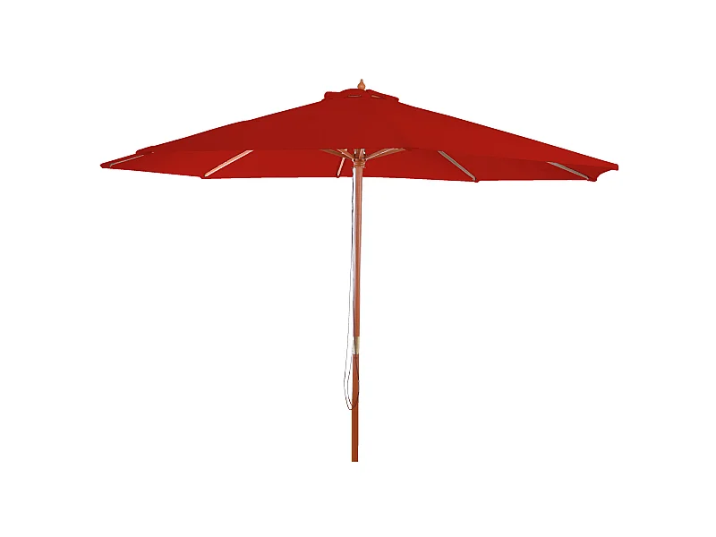 Parasol Lisbon III rond,  rood