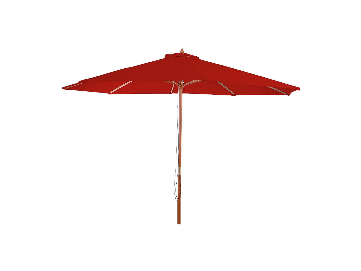 Parasol Lisbonne Ø 3m,  rouge