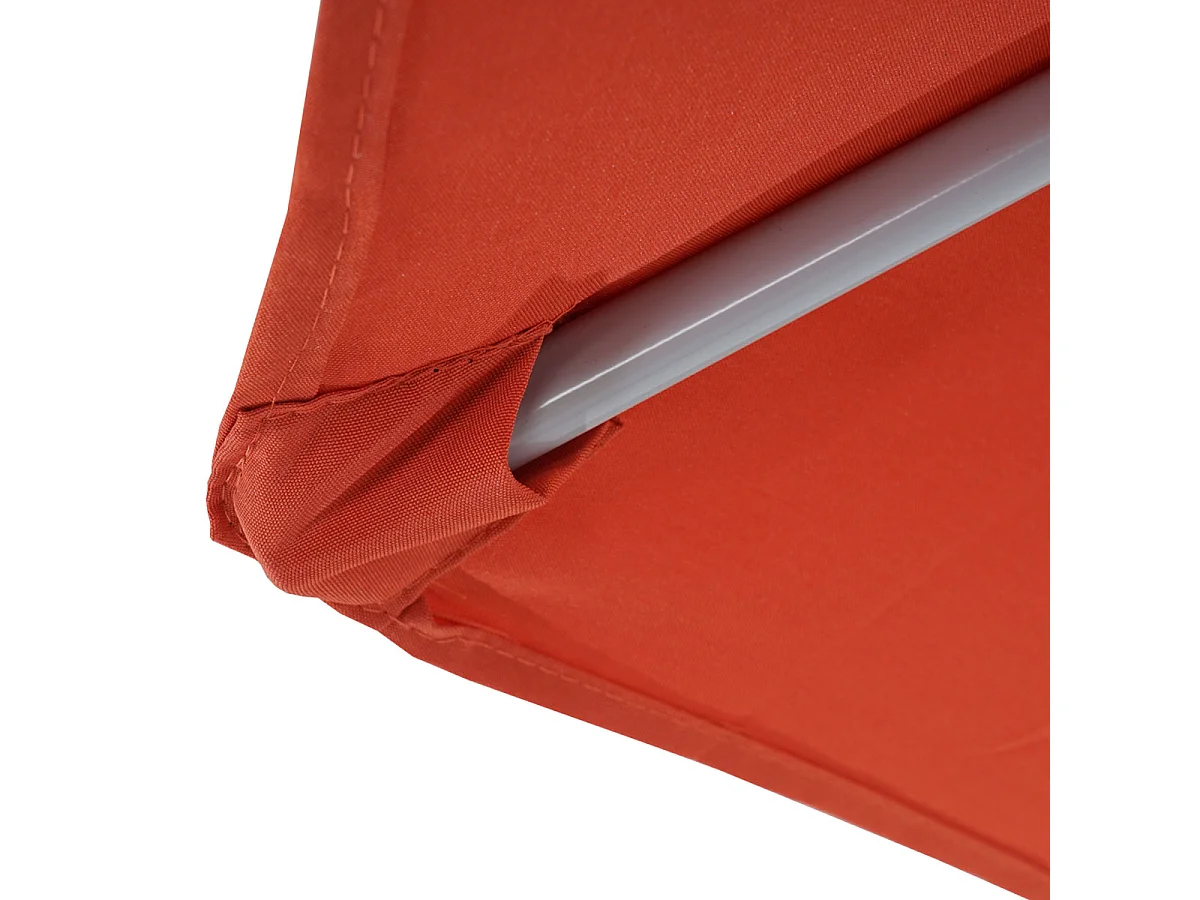 Parasol Lorca semi-circulaire 2,7m UV 50,  terracotta sans pied