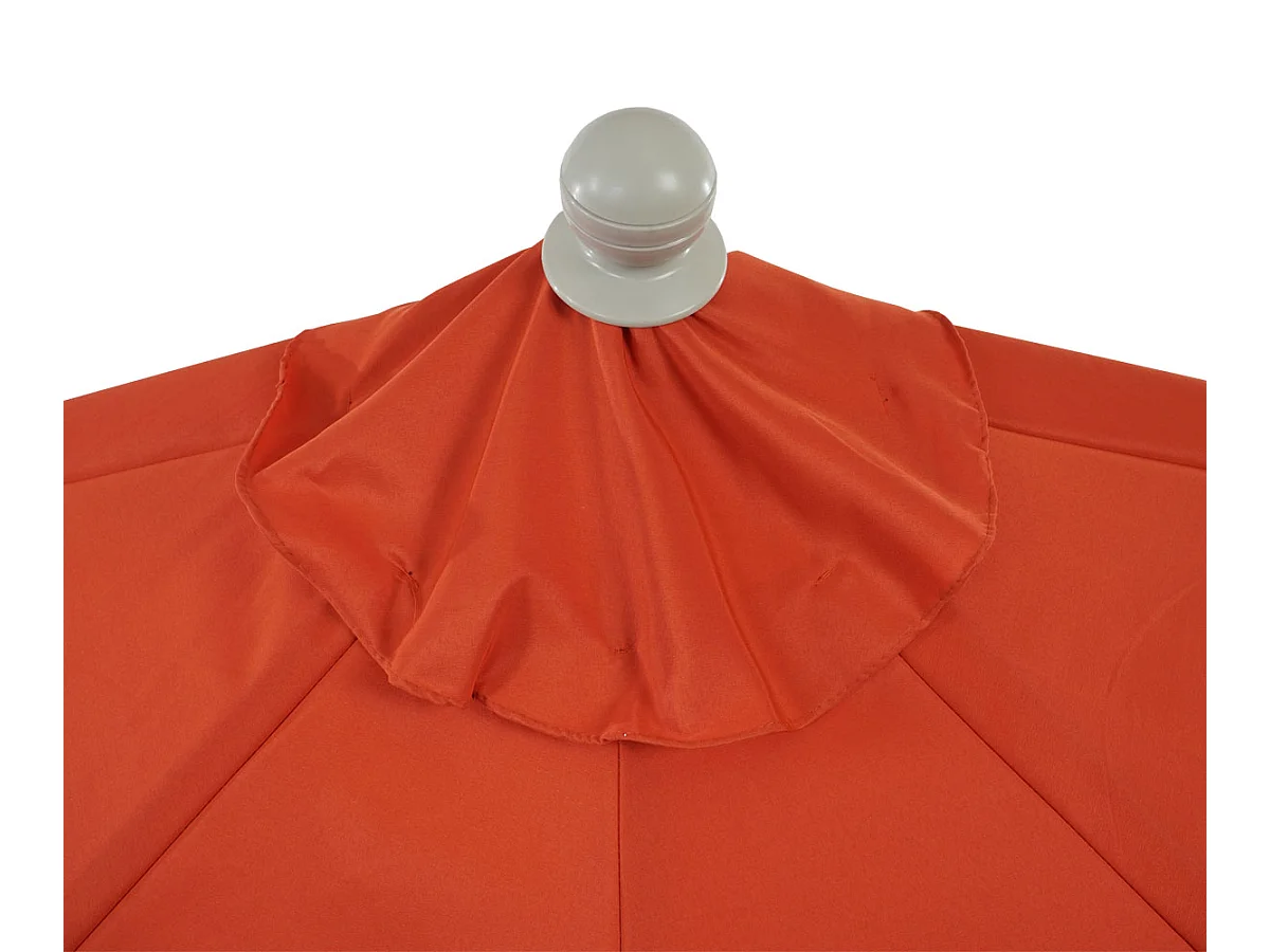 Parasol Lorca semi-circulaire 2,7m UV 50,  terracotta sans pied