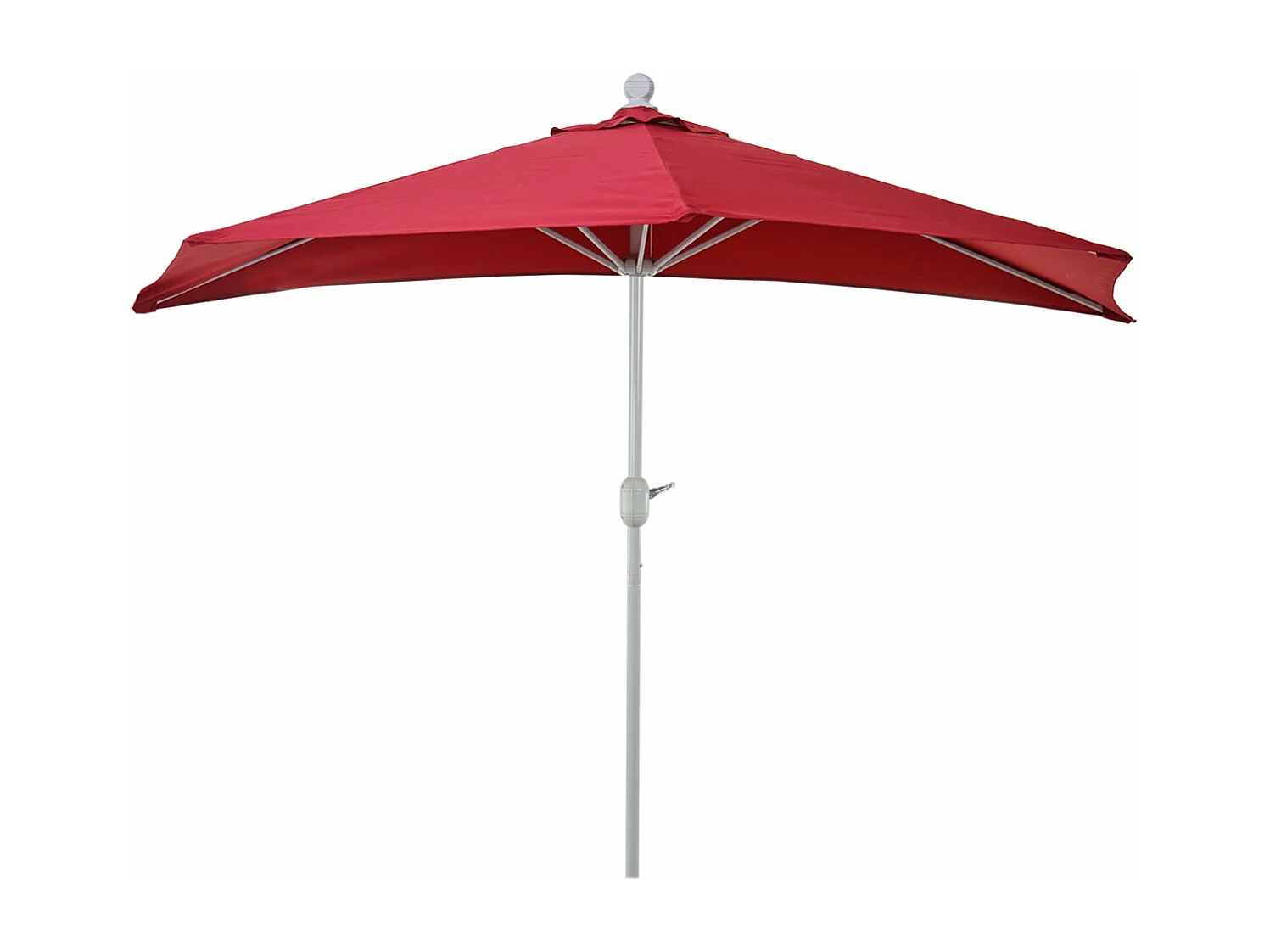 Guarda-sol Lorca I semicircular UV 50+,  270cm bordeaux sem suporte