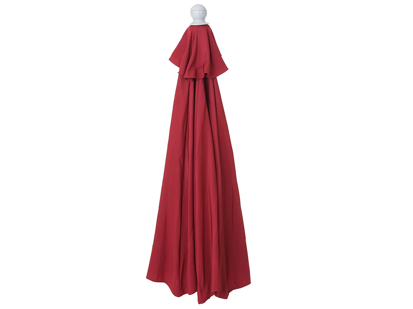 Parasol Lorca semi-circulaire 2,7m UV 50,  270cm bordeaux sans pied