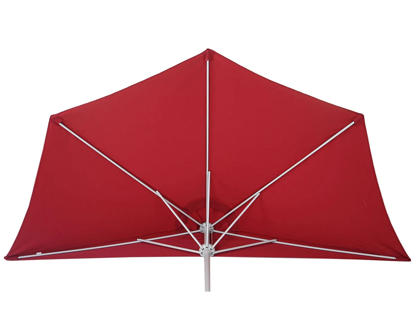 Parasol Lorca semi-circulaire 2,7m UV 50,  270cm bordeaux sans pied