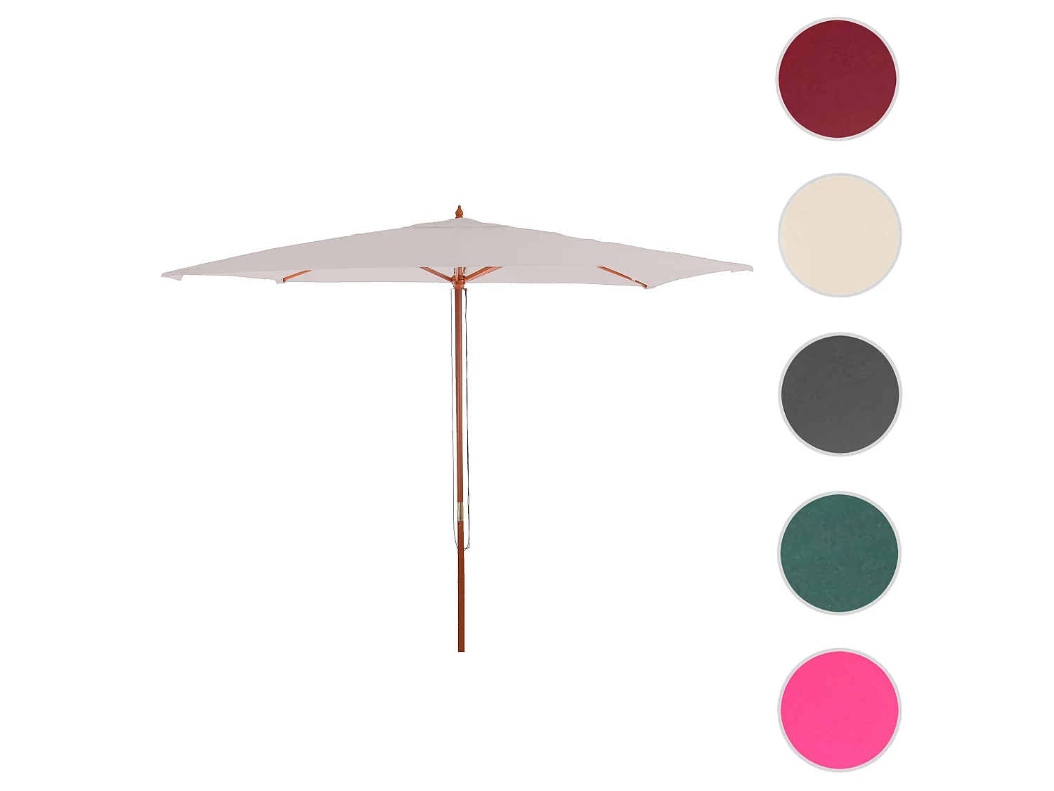 Ombrellone giardino spiaggia N81 Florida ø 300cm poliestere avorio