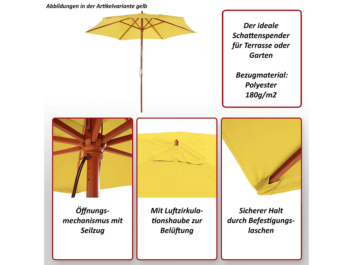 Parasol Lissabon,  crème