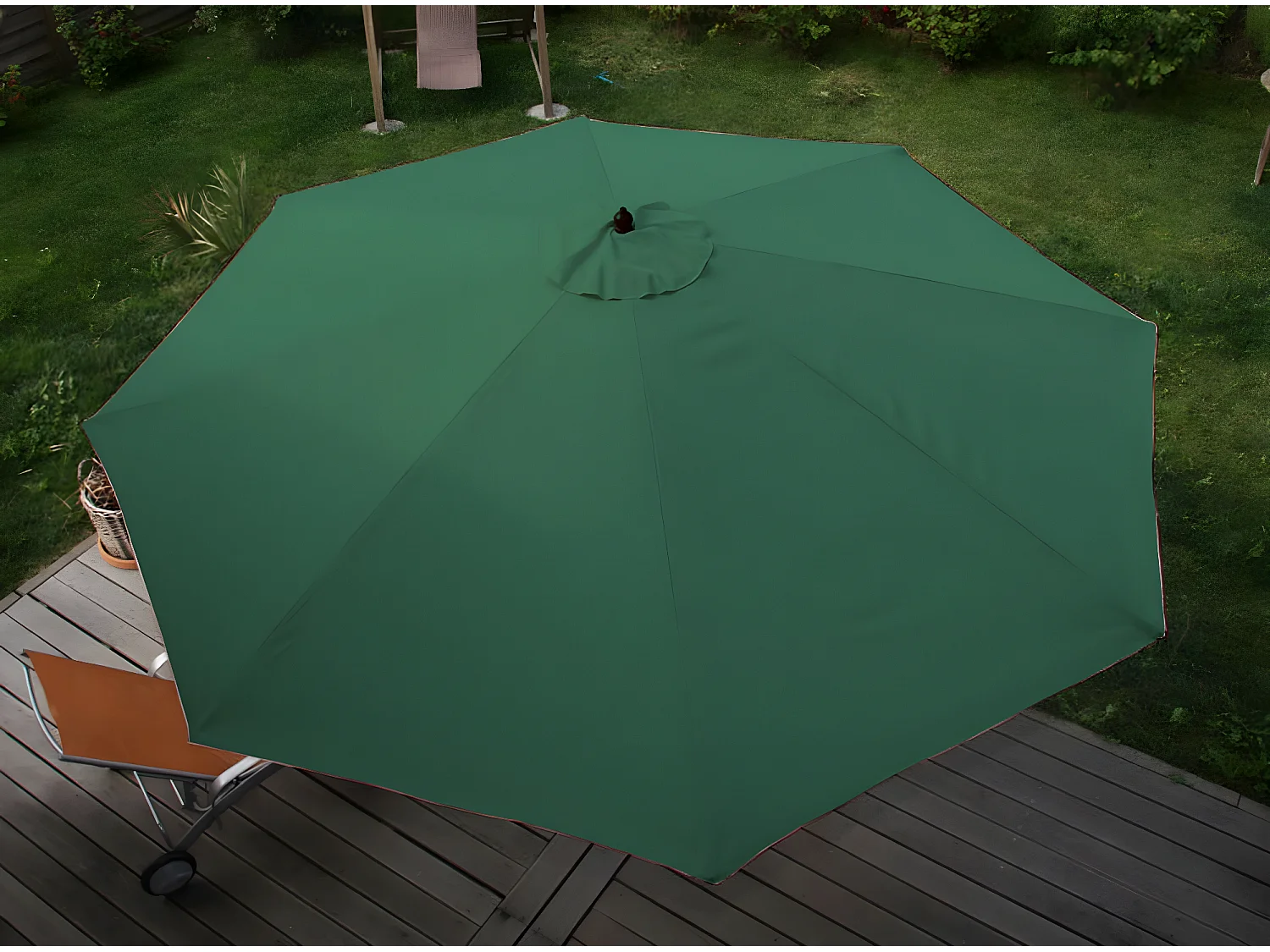 Parasol Lisbonne Ø 3,5m,  vert