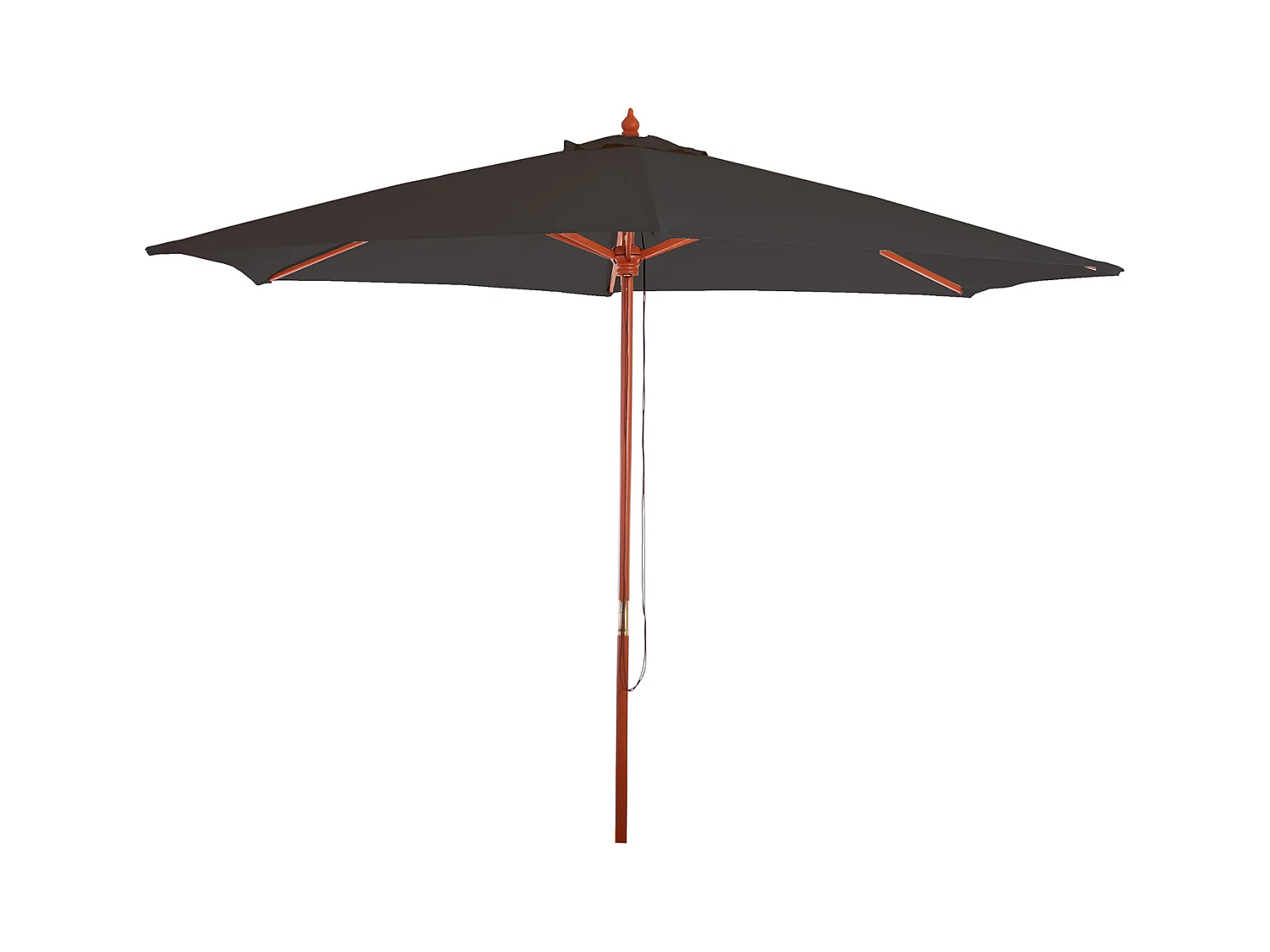 Parasol Lissabon III rond,  antraciet