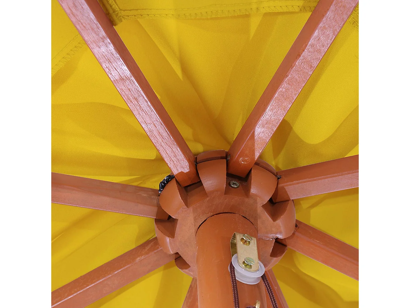 Parasol Lisbonne Ø 3,5m,  jaune