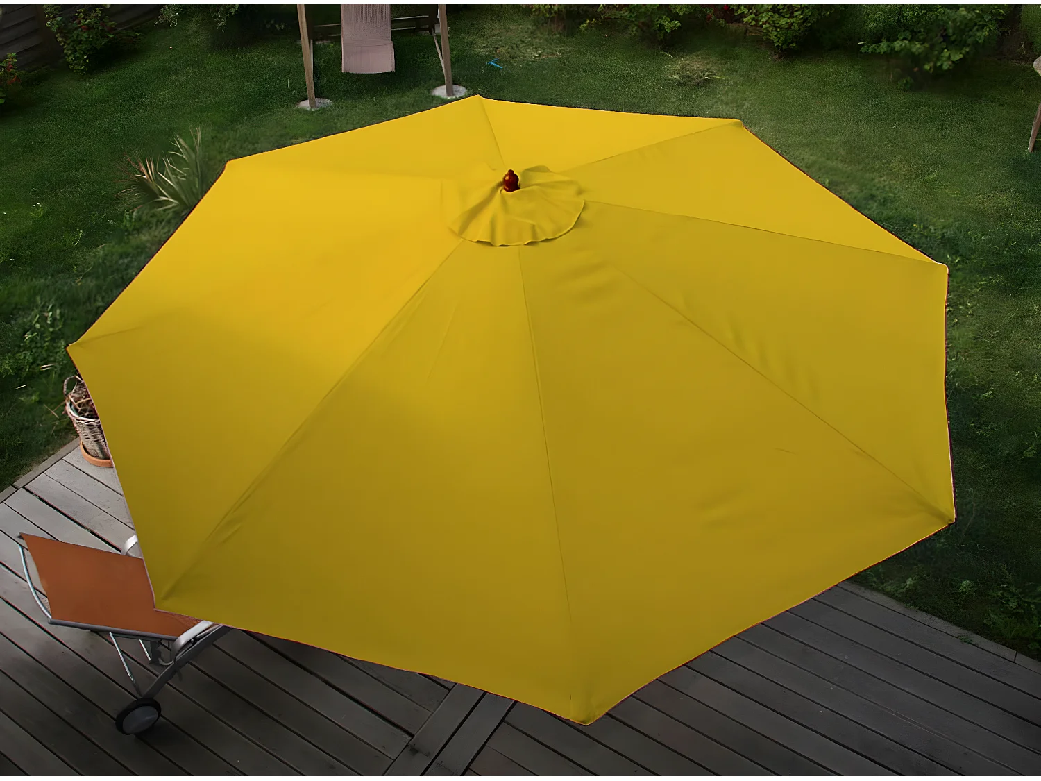 Parasol Lisbonne Ø 3,5m,  jaune
