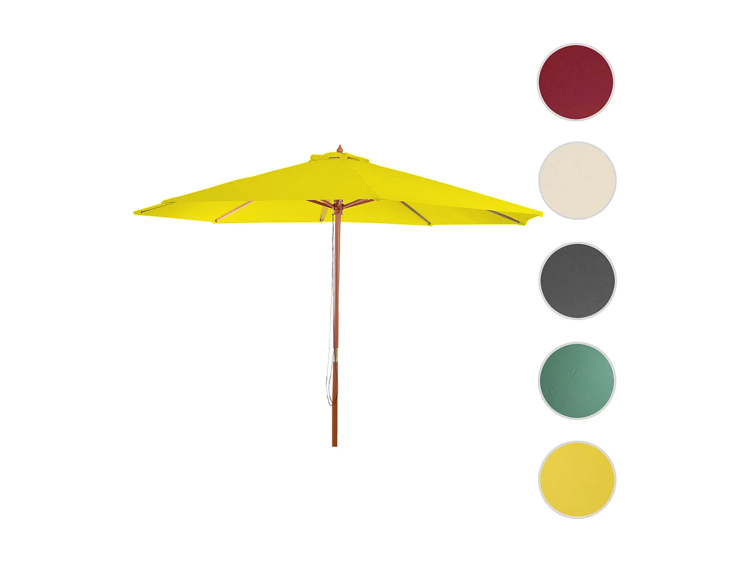 Parasol Lisbonne Ø 3,5m,  jaune