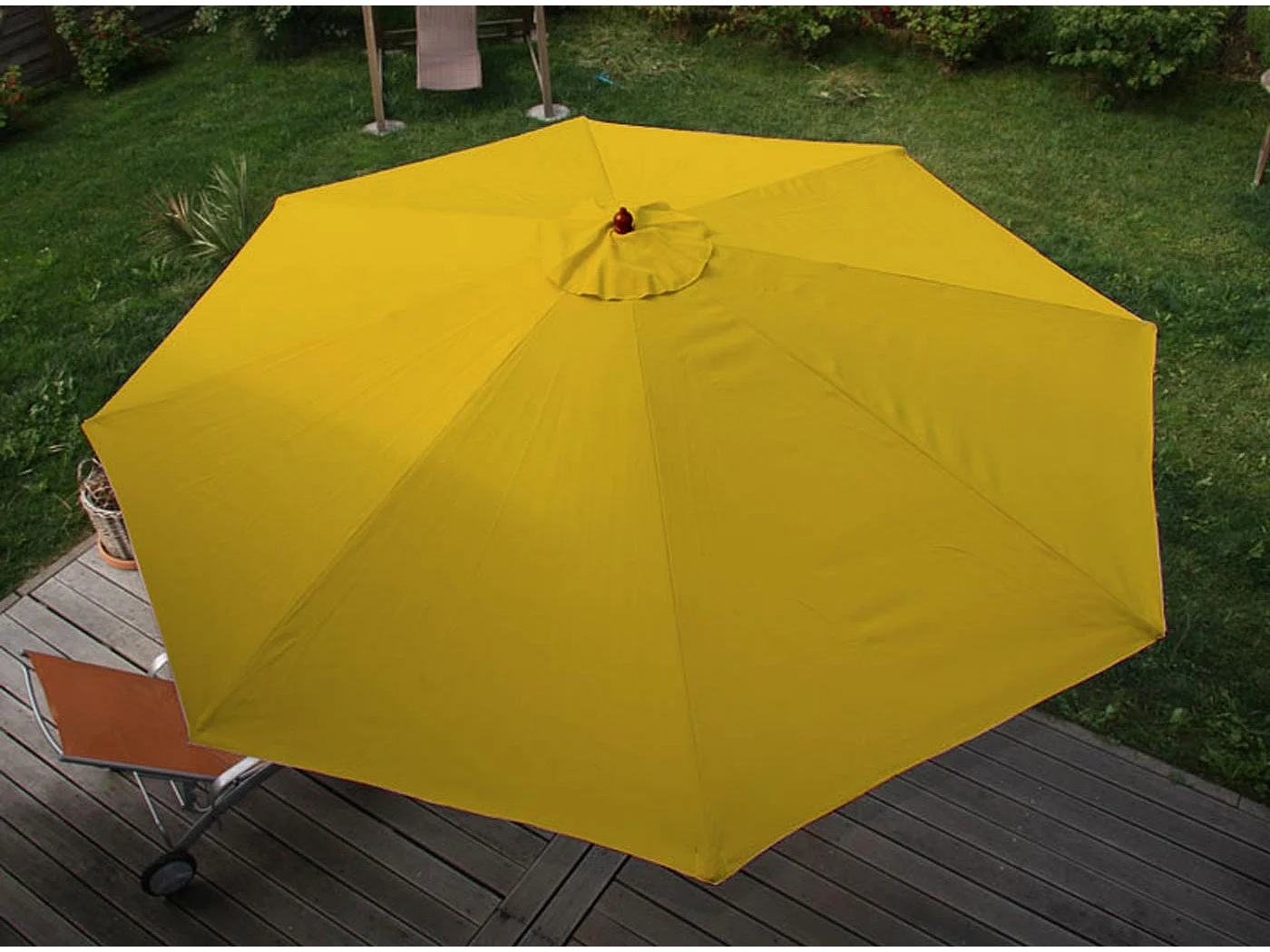 Parasol Lisbonne Ø 3,5m,  jaune