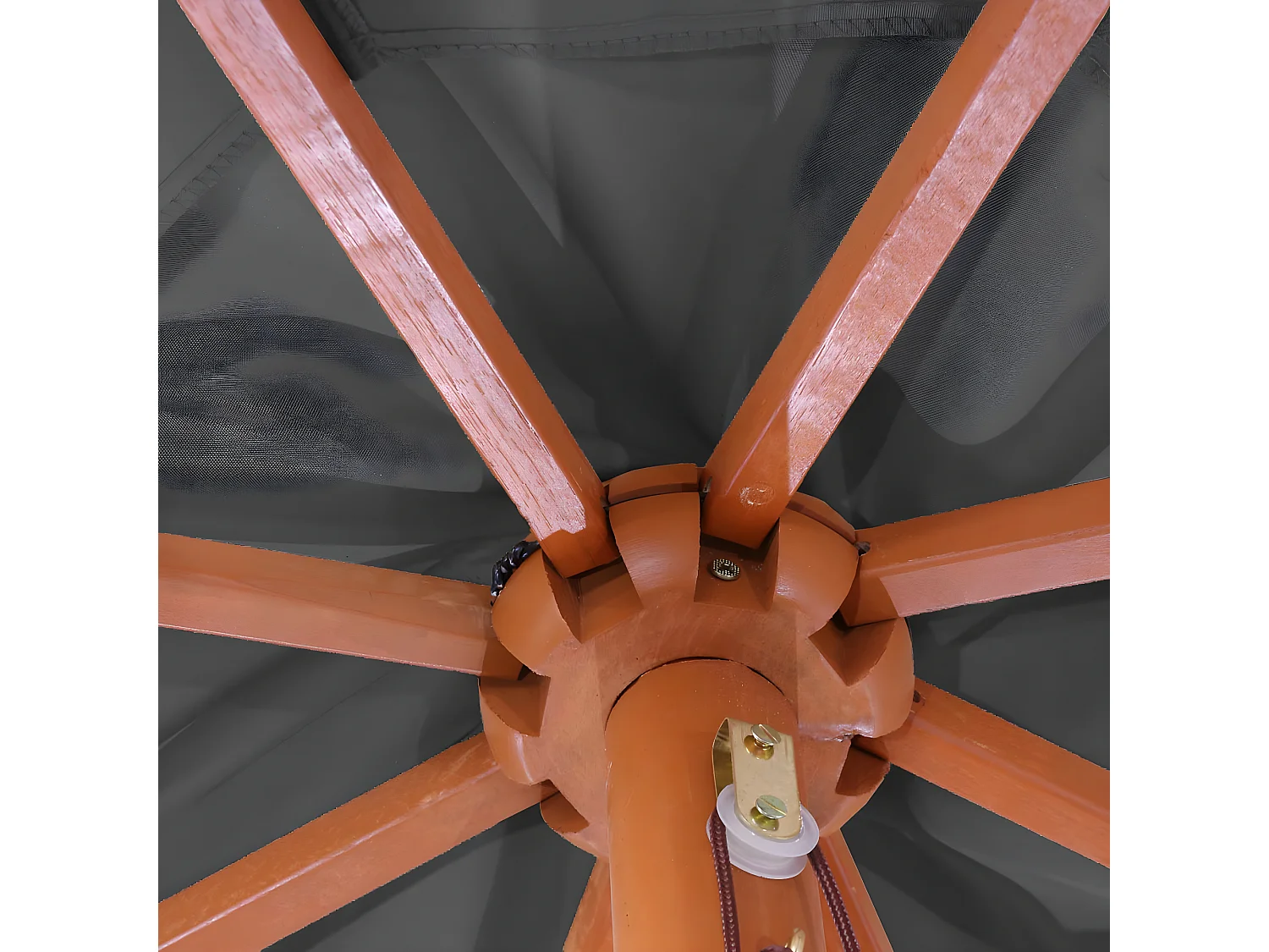 Parasol Lisbonne Ø 3,5m,  anthracite