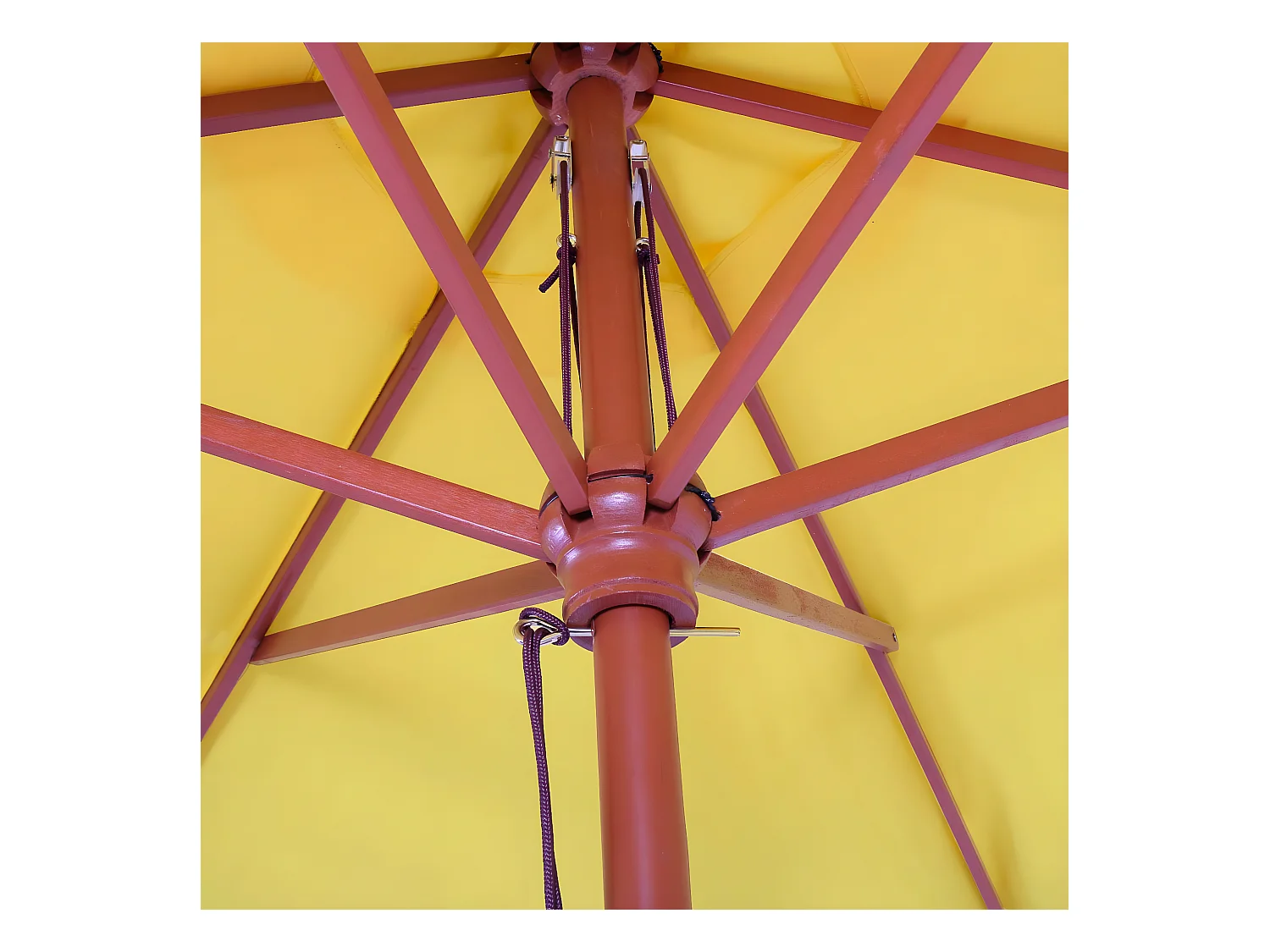 Parasol Lisbon III rond,  geel