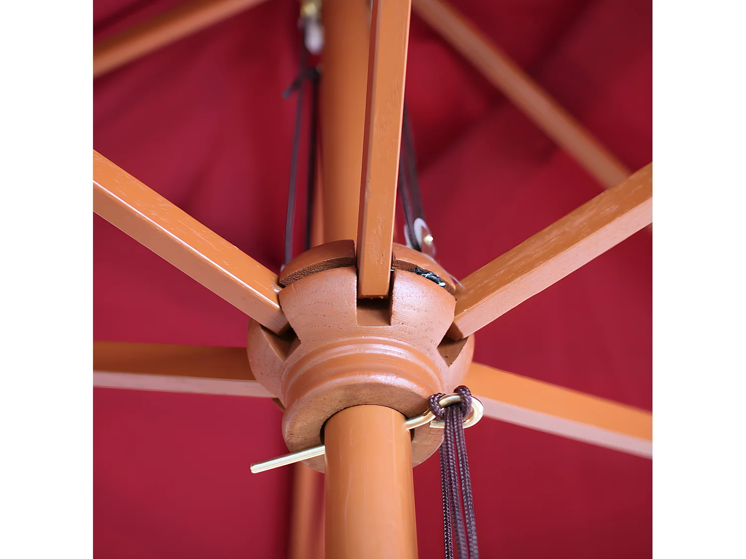 Parasol Lisbonne Ø 3,5m,  bordeaux