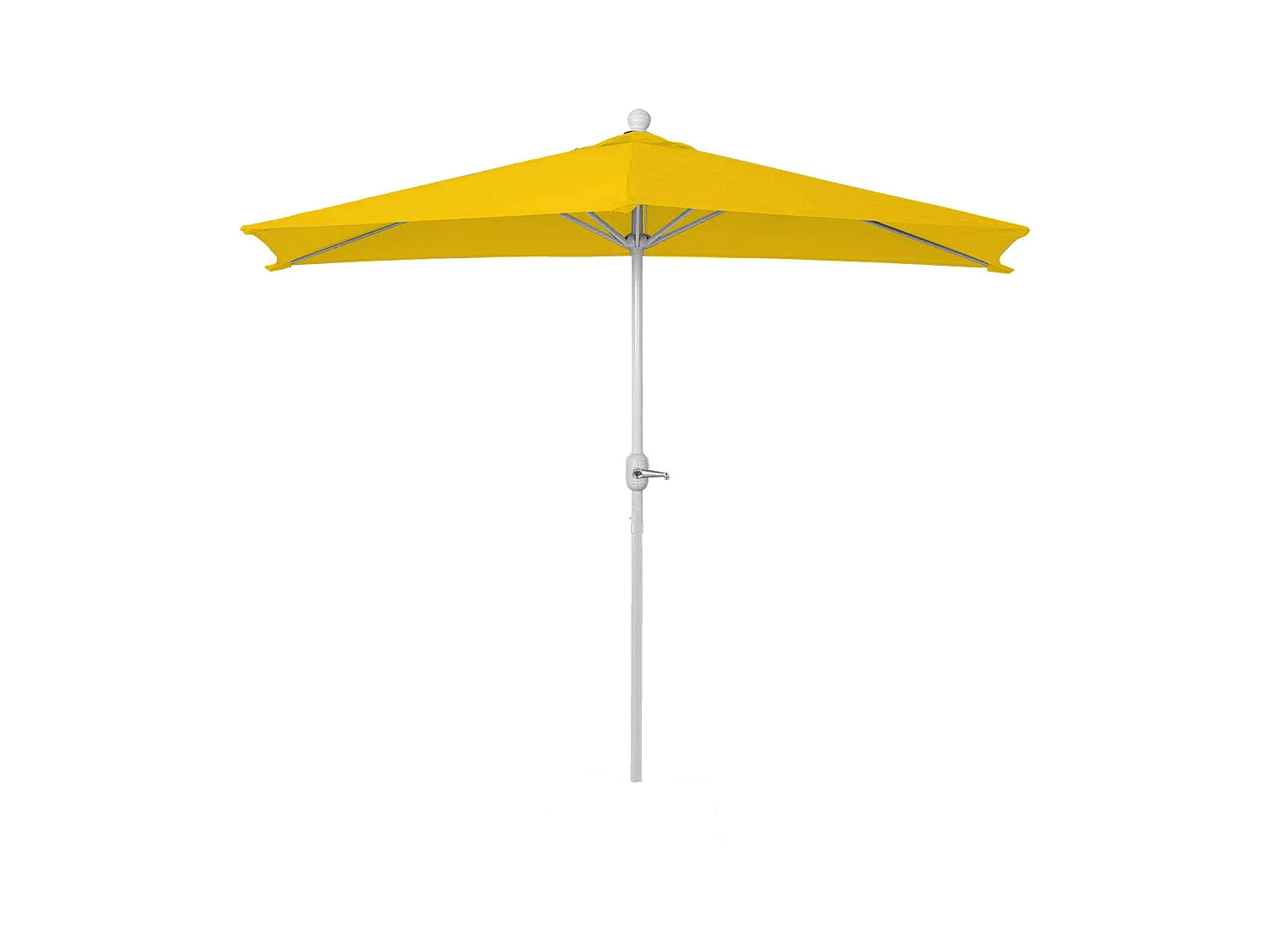Parasol Lorca I semi-circulaire UV 50,  270cm jaune sans support