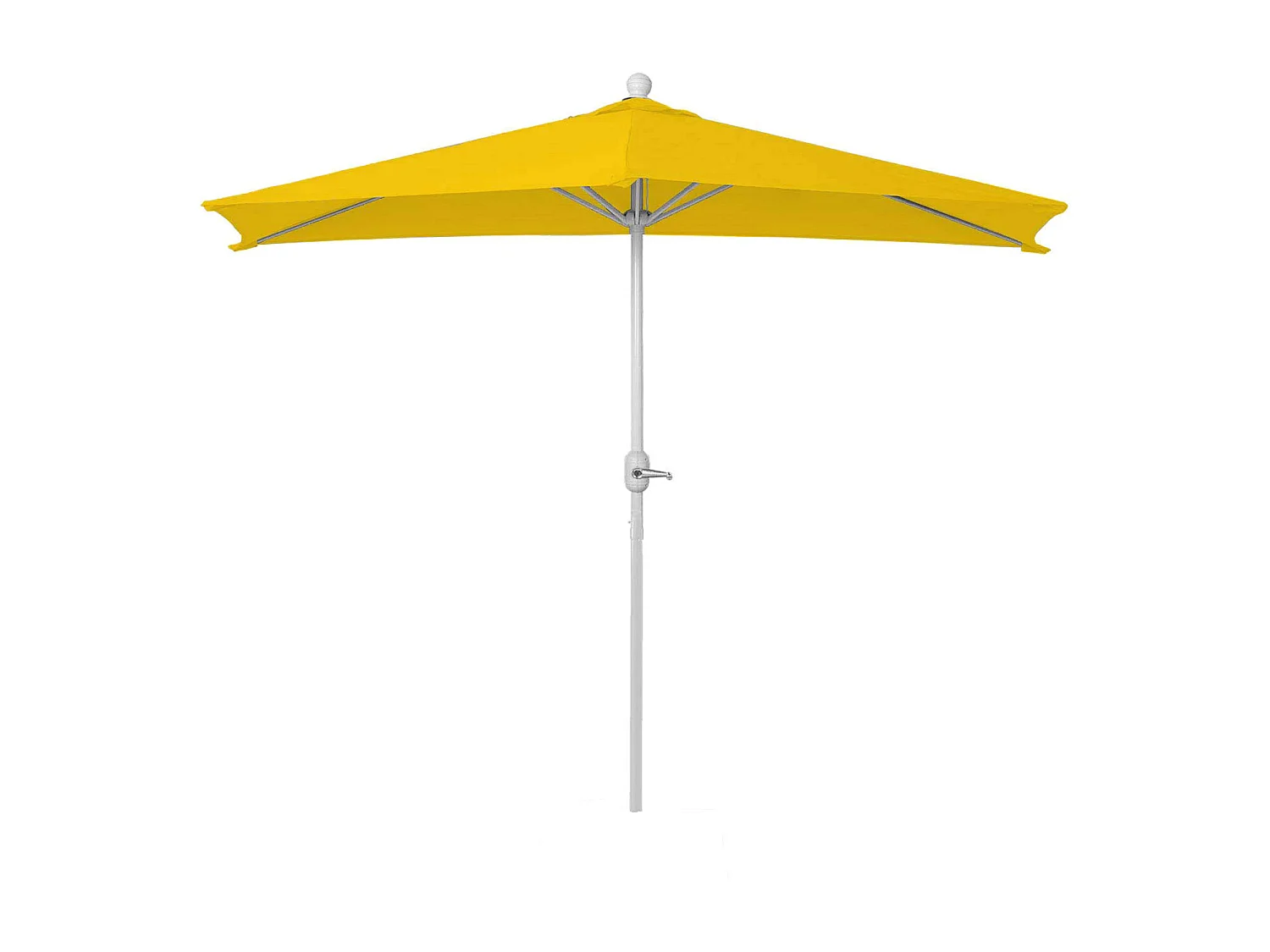Parasol Lorca I semi-circulaire UV 50,  270cm jaune sans support