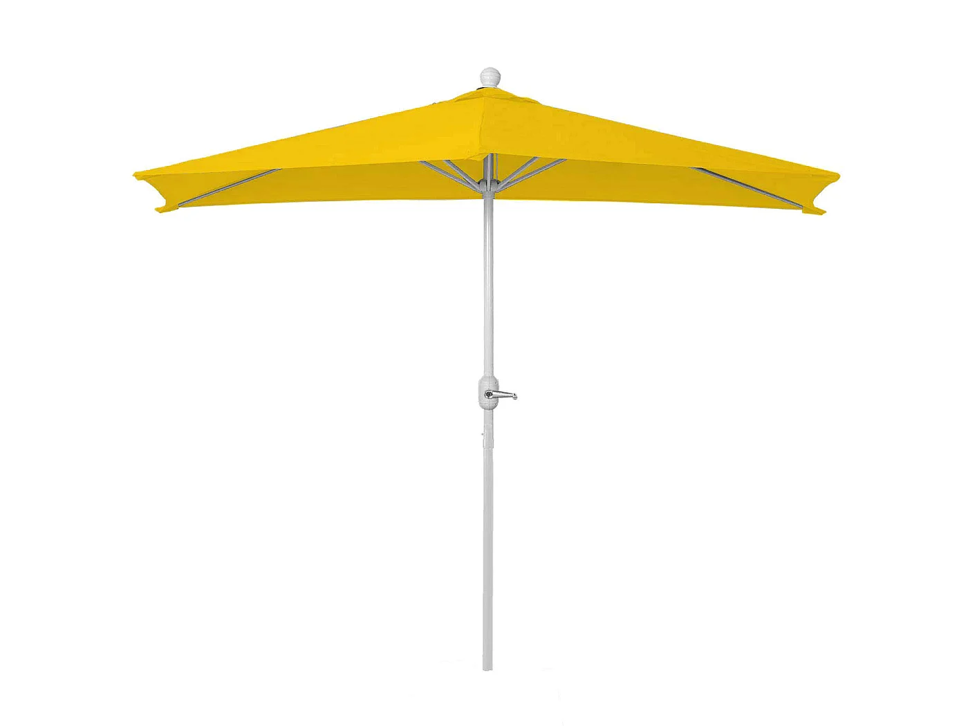 Parasol Lorca I semi-circulaire UV 50,  270cm jaune sans support