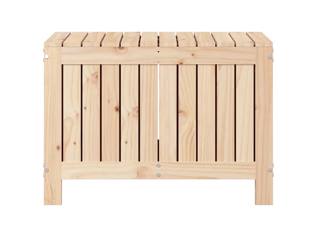 Contenitore da Giardino 76x42,5x54 cm in Legno Massello di Pino
