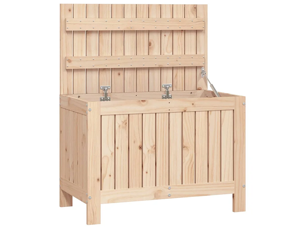 Contenitore da Giardino 76x42,5x54 cm in Legno Massello di Pino