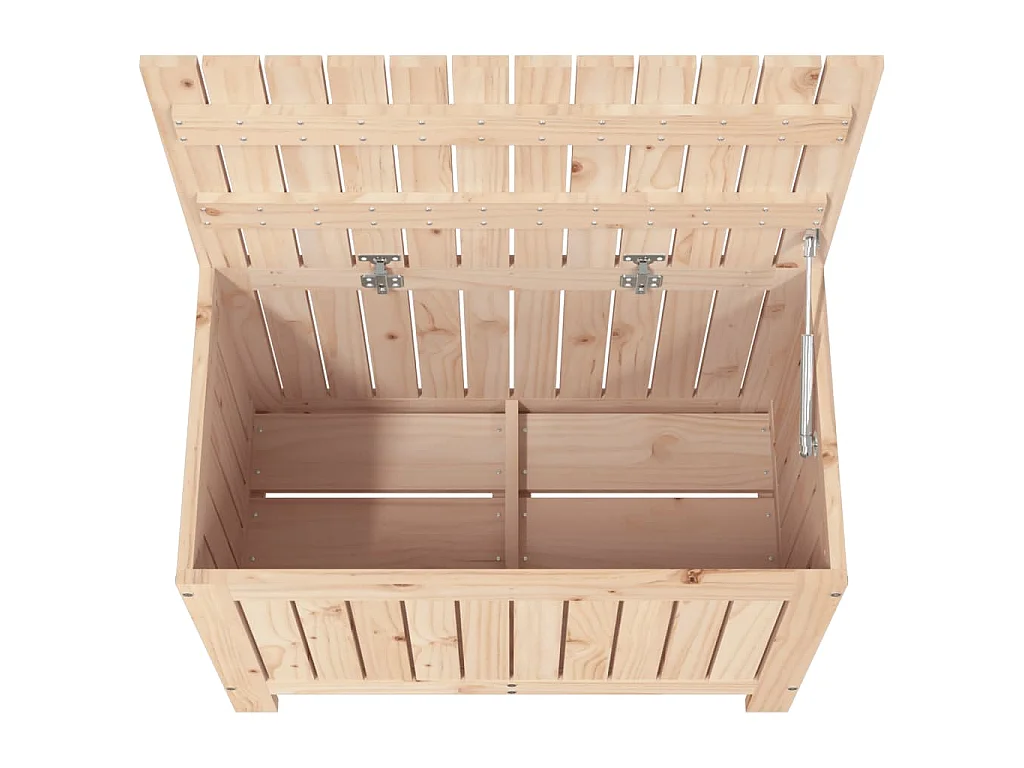 Contenitore da Giardino 76x42,5x54 cm in Legno Massello di Pino