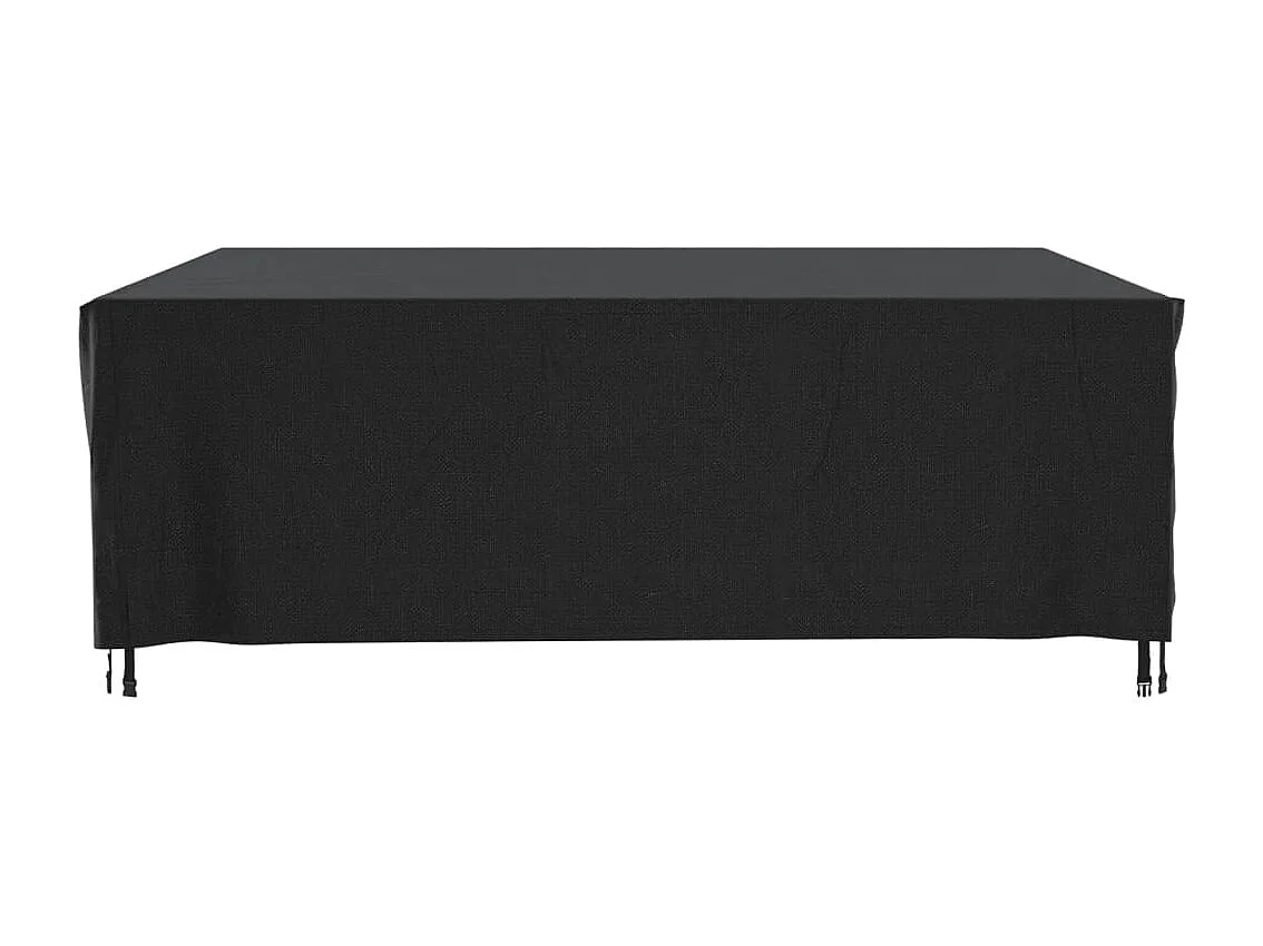 Housse de salon de jardin noir 260x260x90 cm imperméable 420D