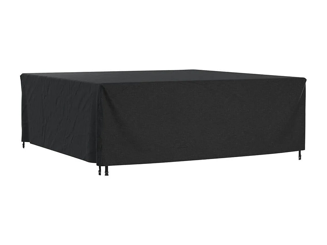 Housse de salon de jardin noir 260x260x90 cm imperméable 420D