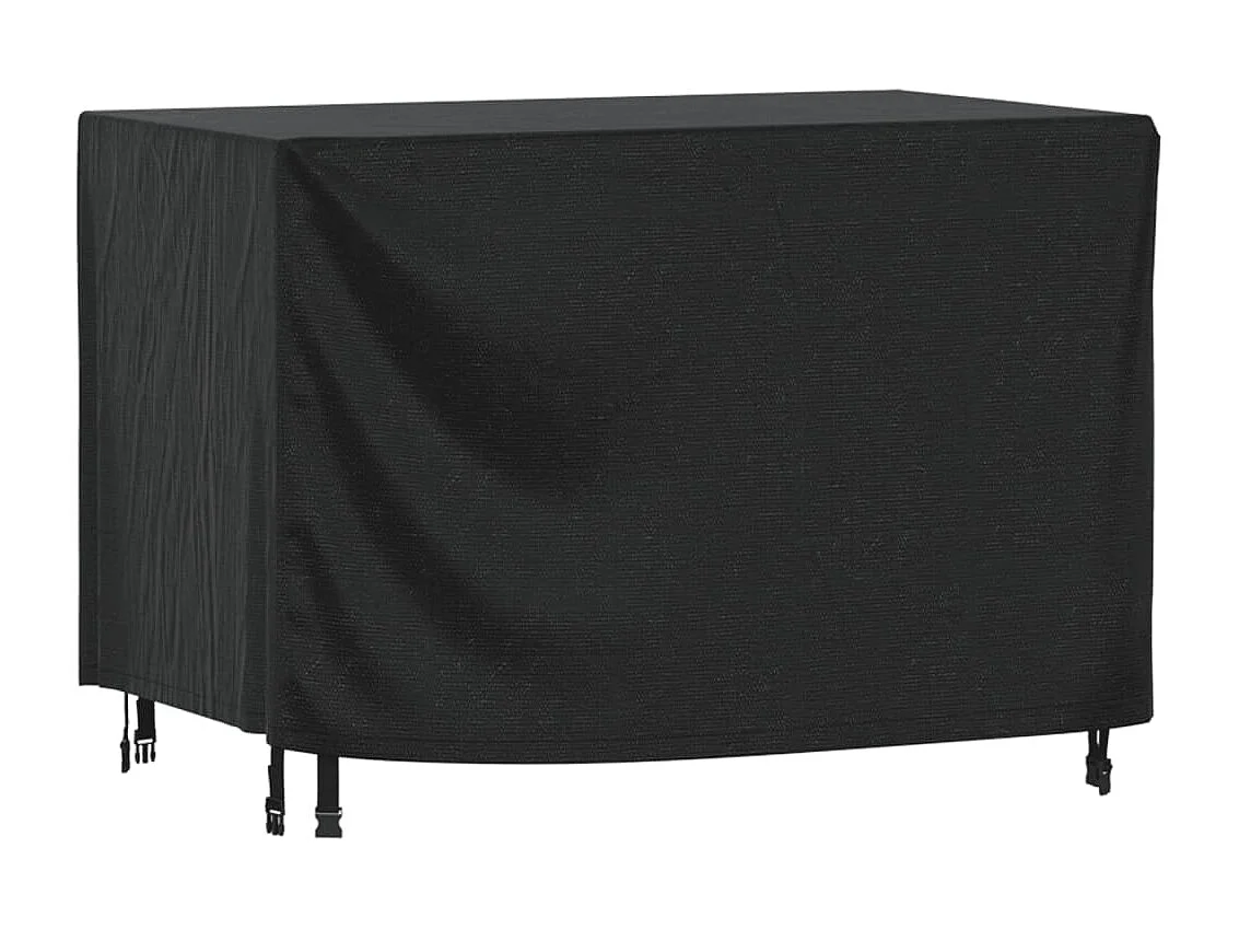 Capa p/ mobiliário jardim 140x70x90 cm impermeável 420D preto