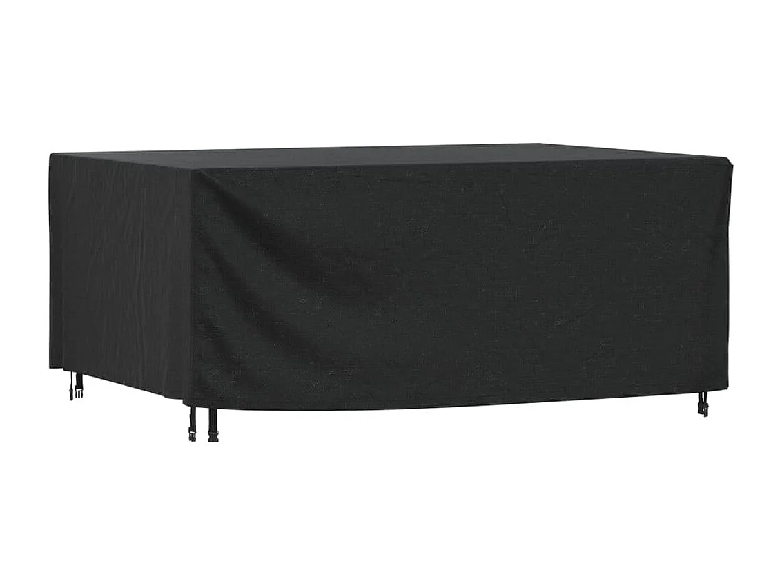 Gartenmöbel-Abdeckung Schwarz 225x143x90 cm Wasserdicht 420D