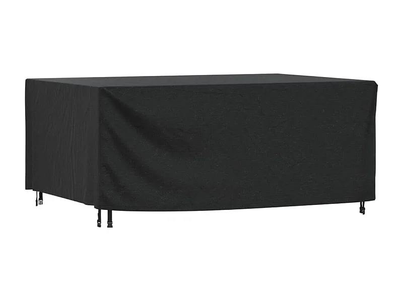 Capa p/ mobiliário jardim 225x143x90 cm impermeável 420D preto