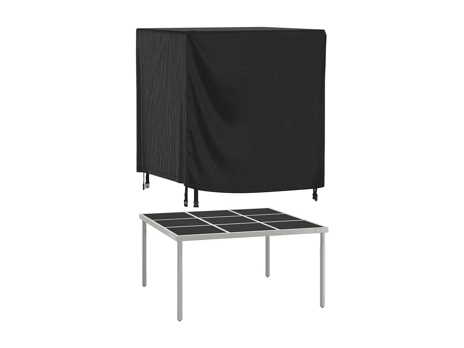 Gartenmöbel-Abdeckung Schwarz 116x100x120 cm Wasserdicht 420D