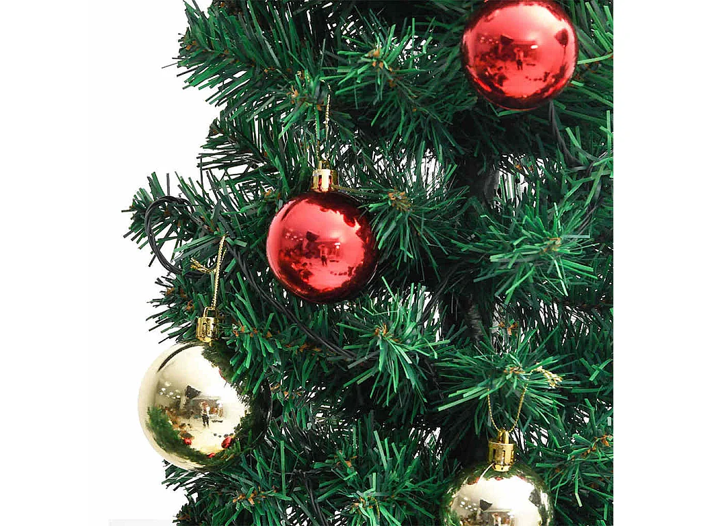 Kerstcactus met standaard en LED's 180 cm PVC groen