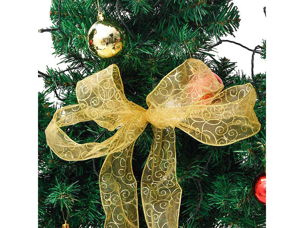 Kerstcactus met standaard en LED's 180 cm PVC groen