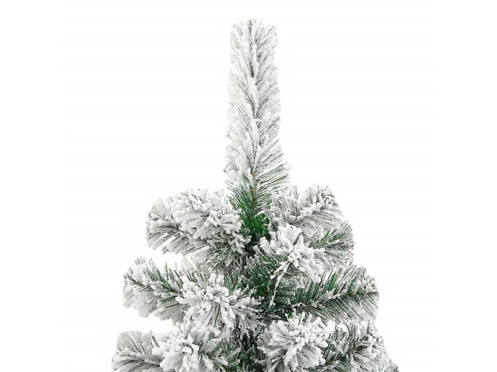 Kunstkerstboom met scharnieren en sneeuw 240 cm