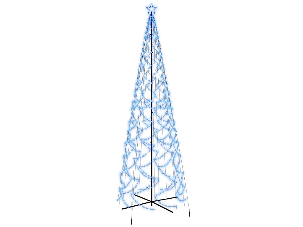 Arbre de Noël cône 1400 LED Bleues 160x500 cm